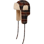Stetson Bomber Cap Wool Check Navy / Beige / Burned Orange