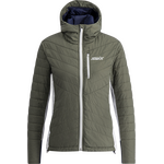 Swix Dynamic Insulated Jacket Womens Olive / Dark Navy