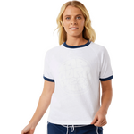 Rip Curl SG Wettie Ringer Tee Womens White