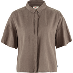 Fjällräven Övik Hemp Camp Shirt Short Sleeve Womens Suede Brown (244)