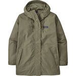 Patagonia Outdoor Everyday Rain Jacket Womens River Rock Green