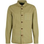 Barbour Washed Overshirt Mens Bleached Olive