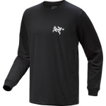 Arc'teryx Kragg SL Cotton Bird Tile Long Sleeve Mens Black / Arctic Silk