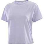Salomon SHKout Air Crop Short Sleeve Tee Womens Cosmic Sky