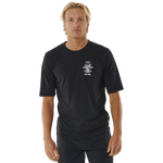 Rip Curl Icons Surflite UPF Short Sleeve Mens Black
