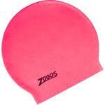 Zoggs Long Hair Latex Cap Pink