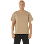 Rip Curl Search Embroidery Tee Mens Sand Dune