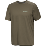 Arc'teryx Cormac Arc'Bird Logo SS Mens Tatsu Heather / Stone Green