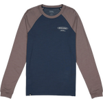 Mons Royale Icon Merino Raglan Long Sleeve Mens Midnight/Iron