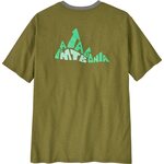 Patagonia Berm Logo Responsibili-Tee mens Graze Green