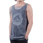 Asenne Logo Singlet Stonewashed Black