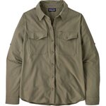 Patagonia Long-Sleeved Self Guided Sun Shirt Womens River Rock Green