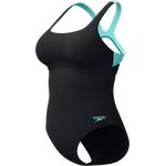 Speedo Flex Band Swimsuit with Integrated Swim Bra Womens Anthracite