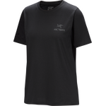 Arc'teryx Kragg SL Cotton Emblem Crew Short Sleeve Womens Black