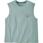 Patagonia Clean Climb Roots Boxy Organic Tank Womens Thermal Blue