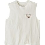 Patagonia Clean Climb Roots Boxy Organic Tank Womens White