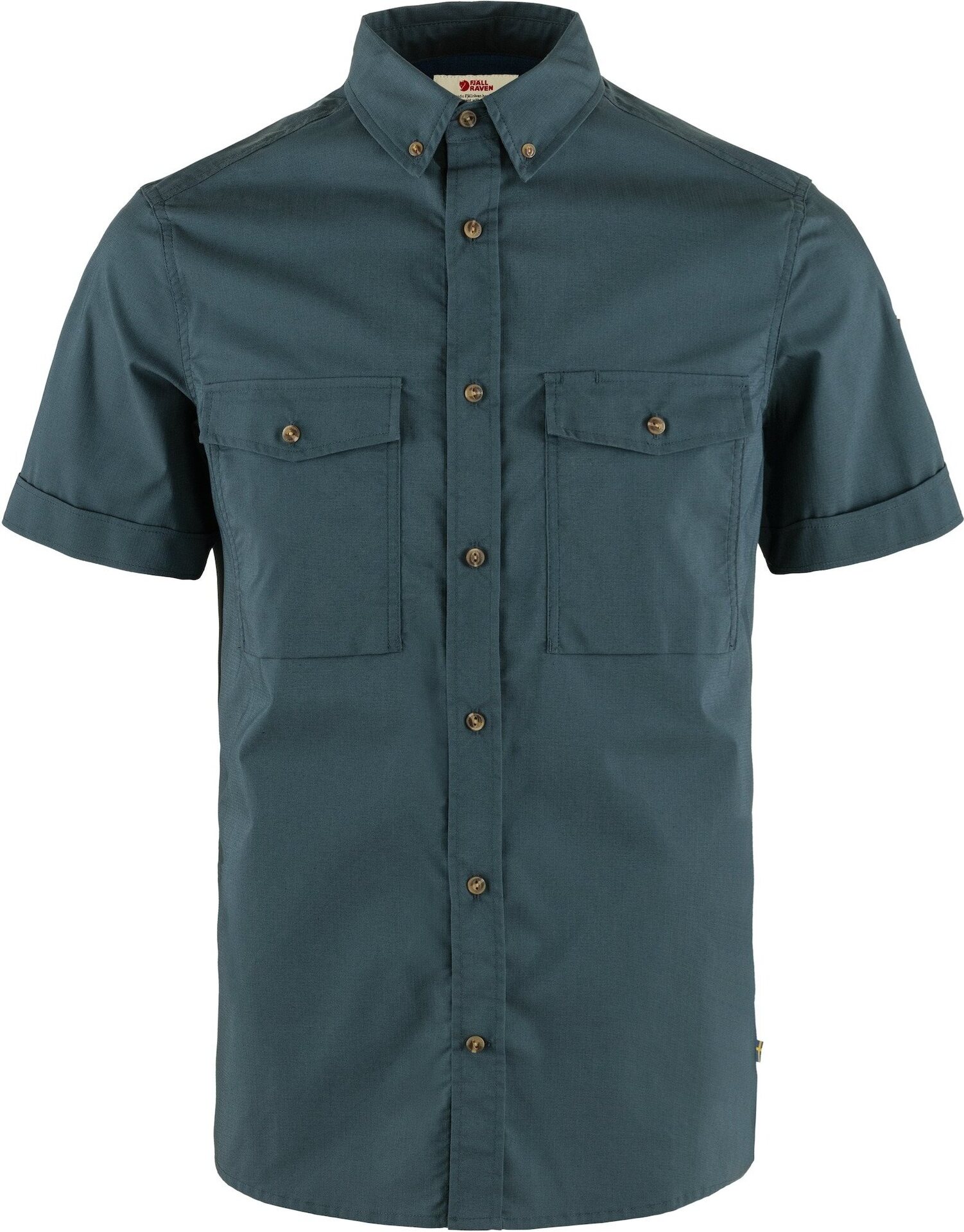 Fjällräven Övik Air Stretch Short Sleeve Shirt Mens Mountain Blue (570)