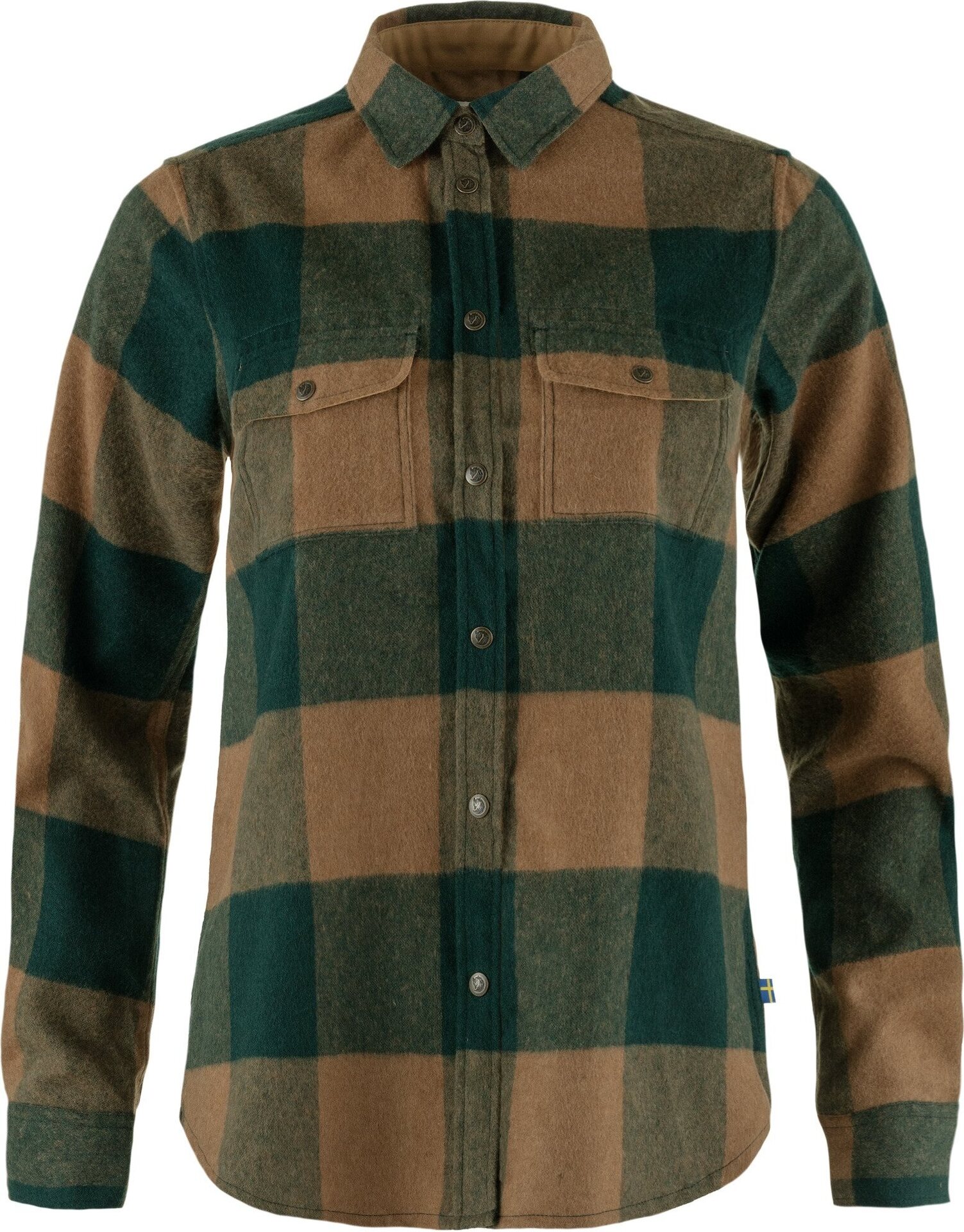 Fjällräven Canada Shirt Womens Deep Patina / Buckwheat Brown (679-232)