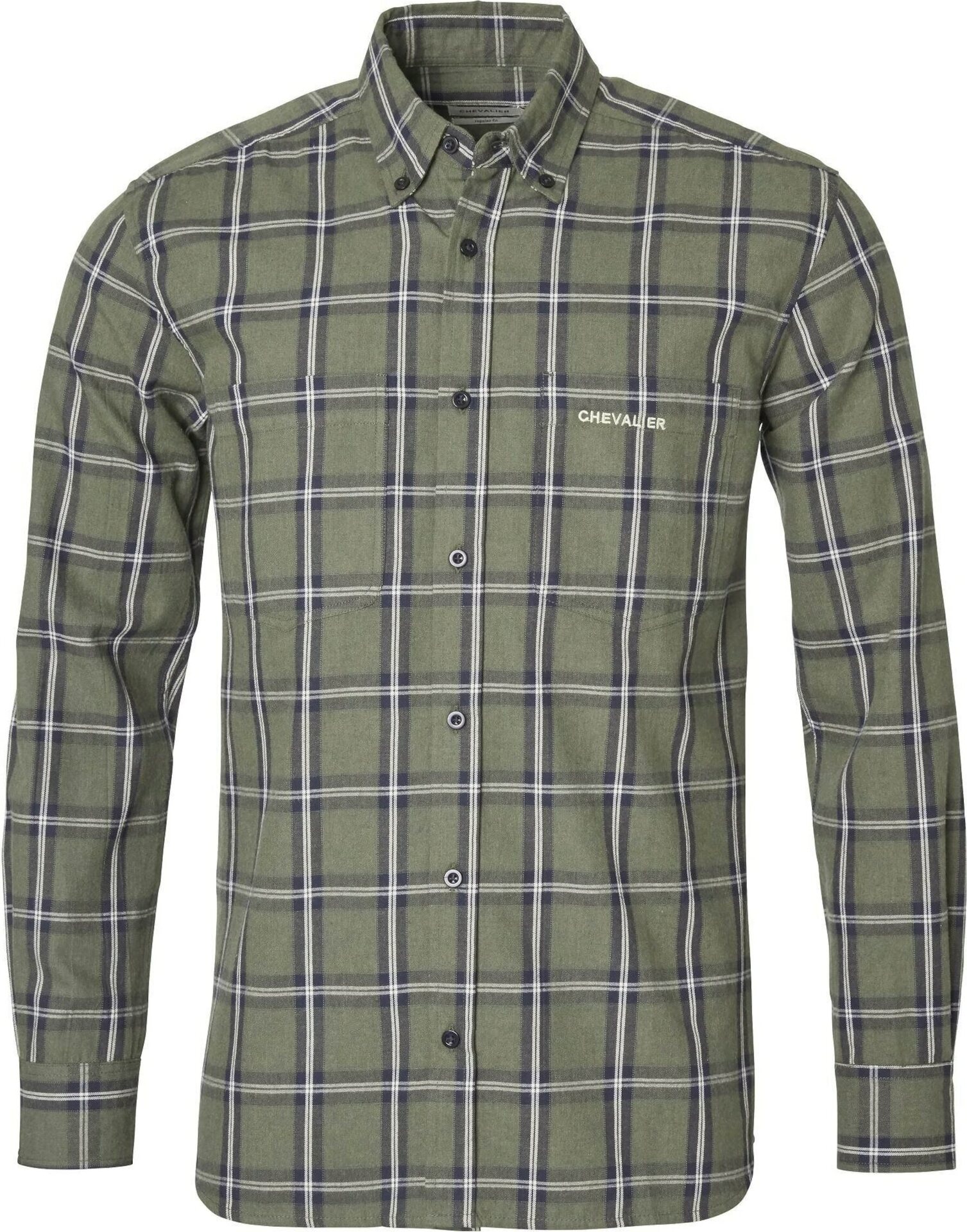 Chevalier Bear Shirt Men Tree Green Checked