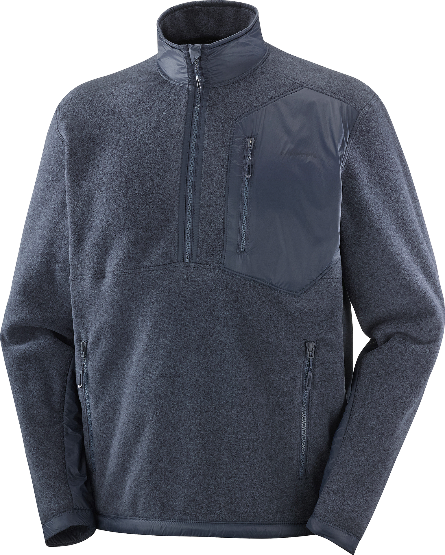 Salomon Chroma Fleece Half Zip Mens Blue Nights
