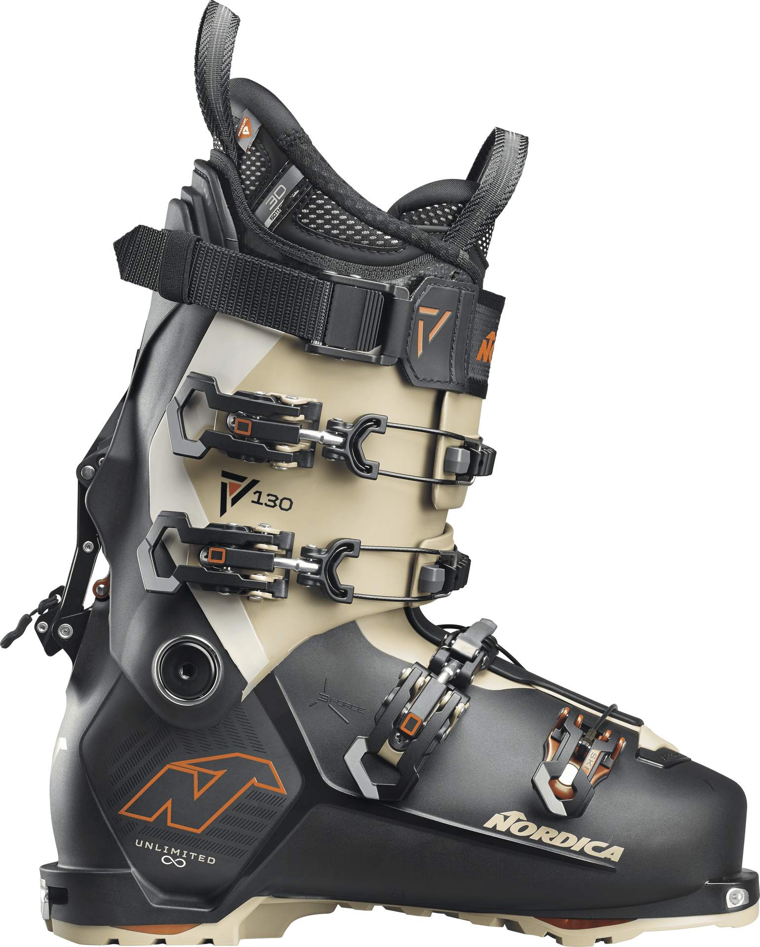 Nordica Unlimited 130 DYN Mens Black-Sand-Copper