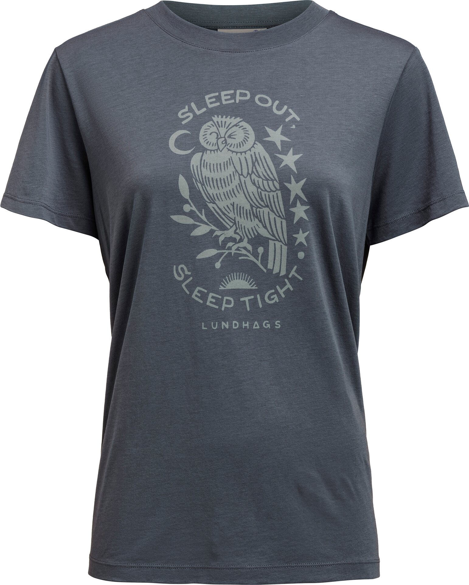 Lundhags Järpen Printed T-shirt Womens Slate Blue (75550)