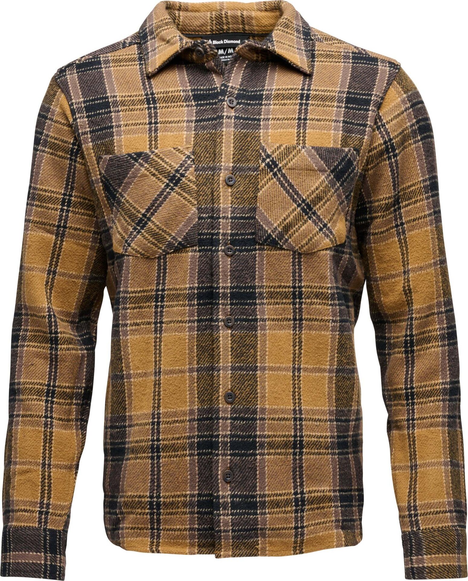 Black Diamond Project Heavy Flannel Mens Flax-Black Plaid