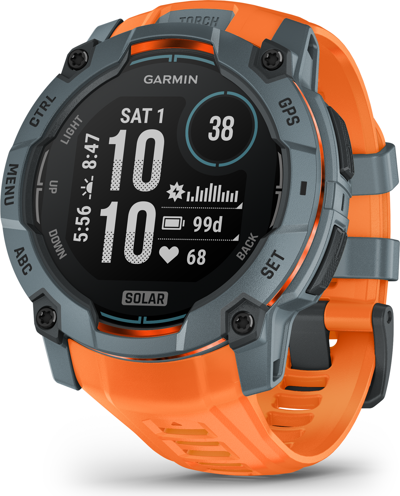 Garmin Instinct 3 Solar 50mm Twilight with Solstice Band