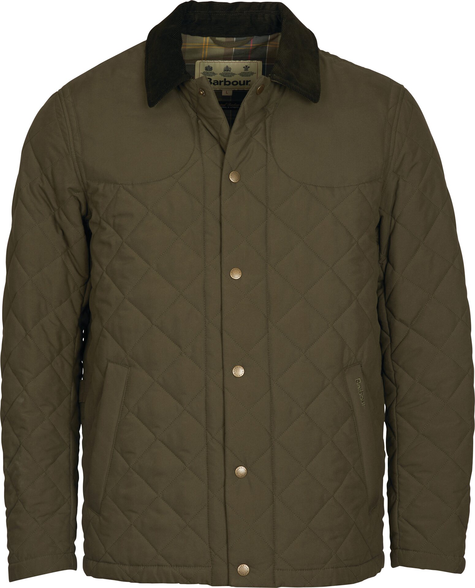 Barbour Helmsley Quilt Mens Army Green
