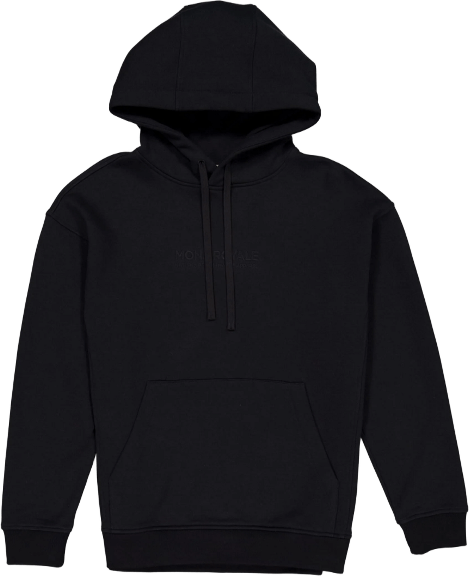 Mons Royale Verdant Merino Cotton Hoody Unisex Black