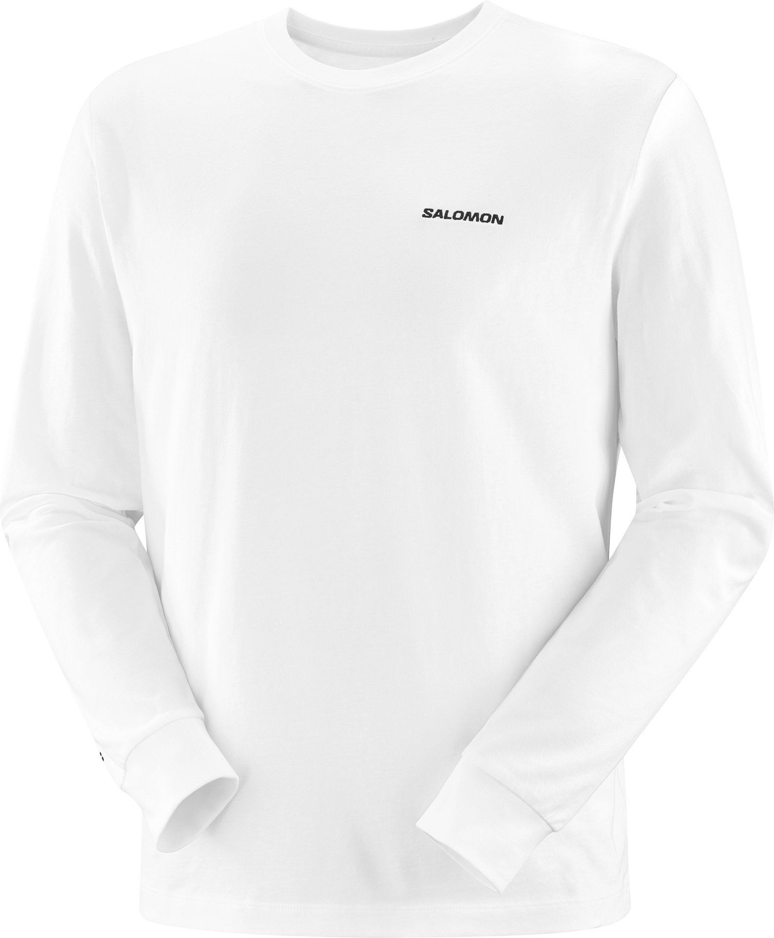 Salomon Logo Long Sleeve Tee Mens White