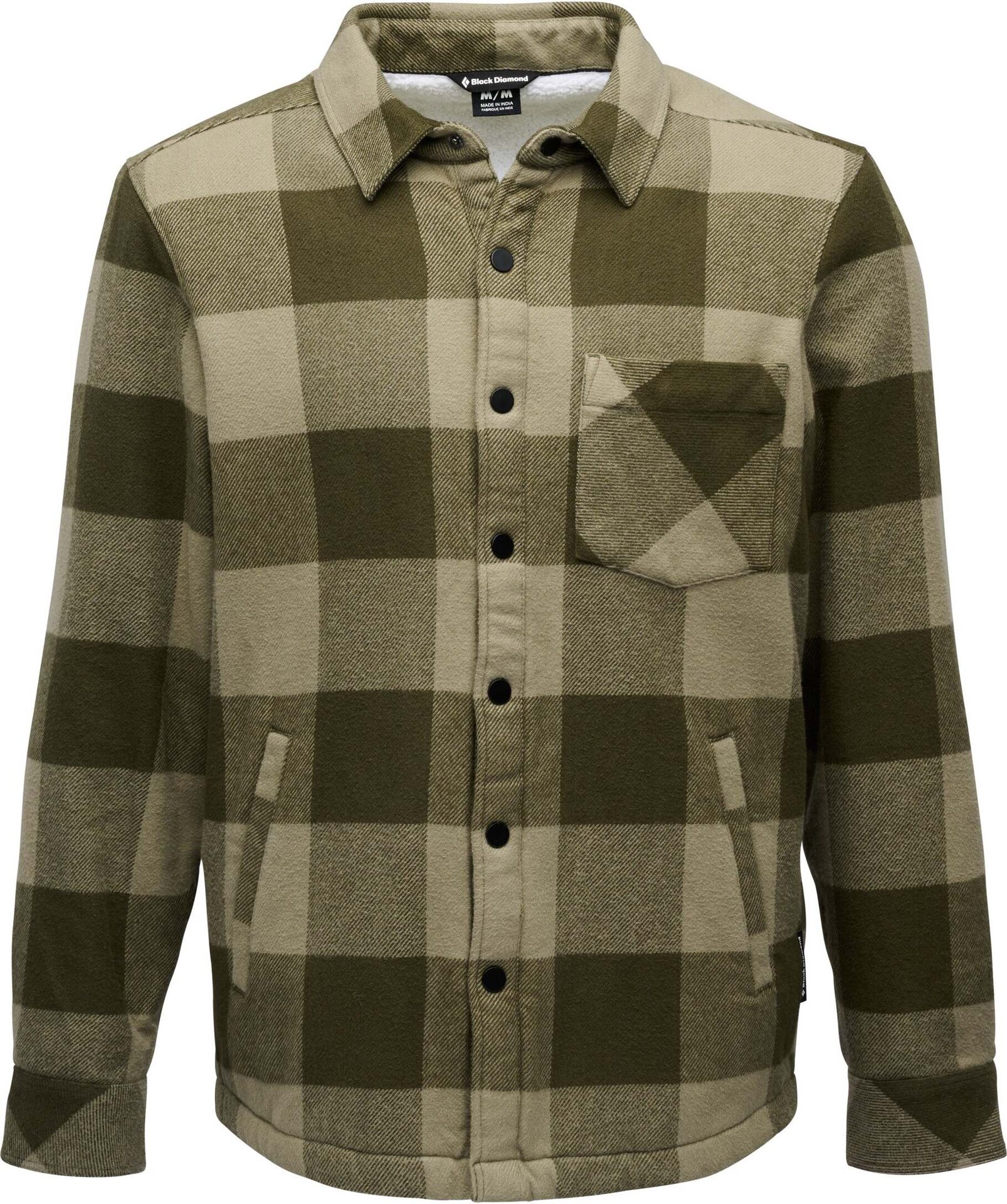 Black Diamond Project Lined Flannel Mens Dark Moss / Pine Smoke