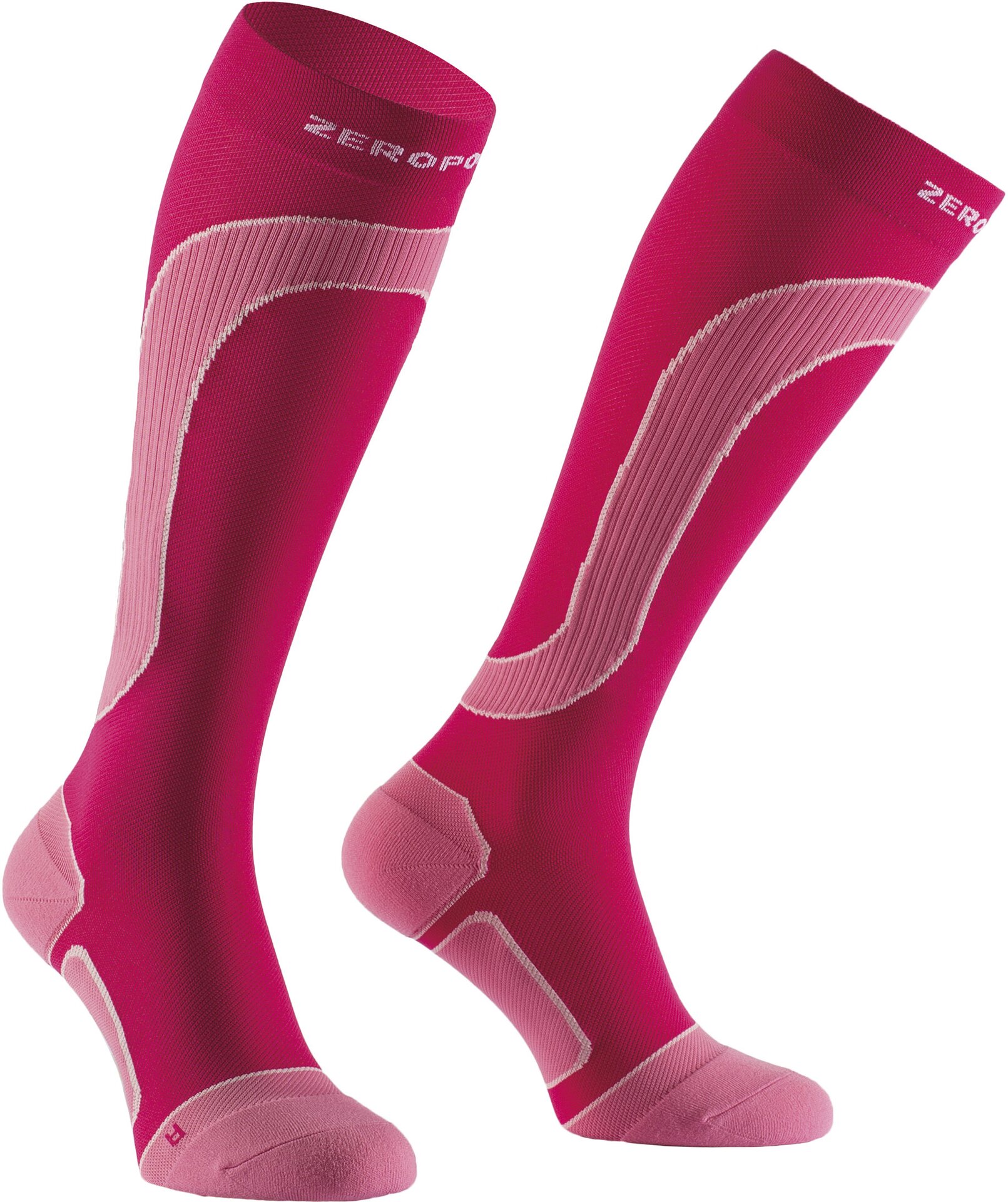Zero Point Compression Merino Wool Socks Women Pink