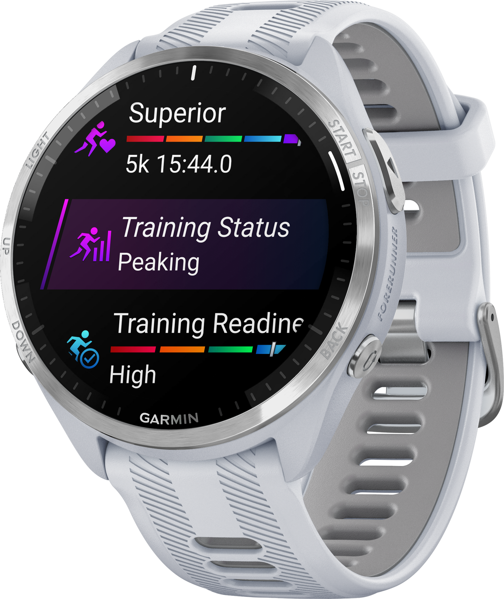 Garmin Forerunner 965 Whitestone/Powder Gray