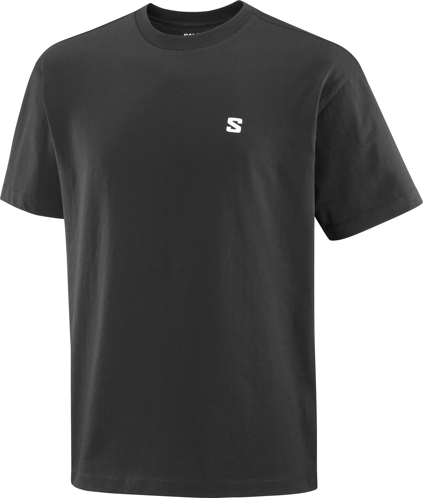Salomon Round Logo Graphic Tee Mens Deep Black