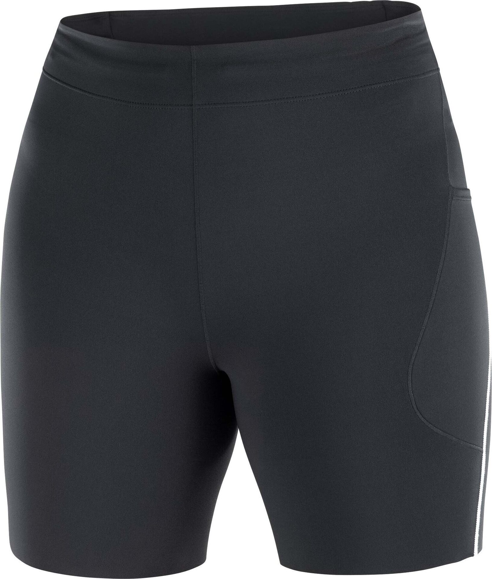 Salomon Sense Stow Short Tights 6" Womens Deep Black