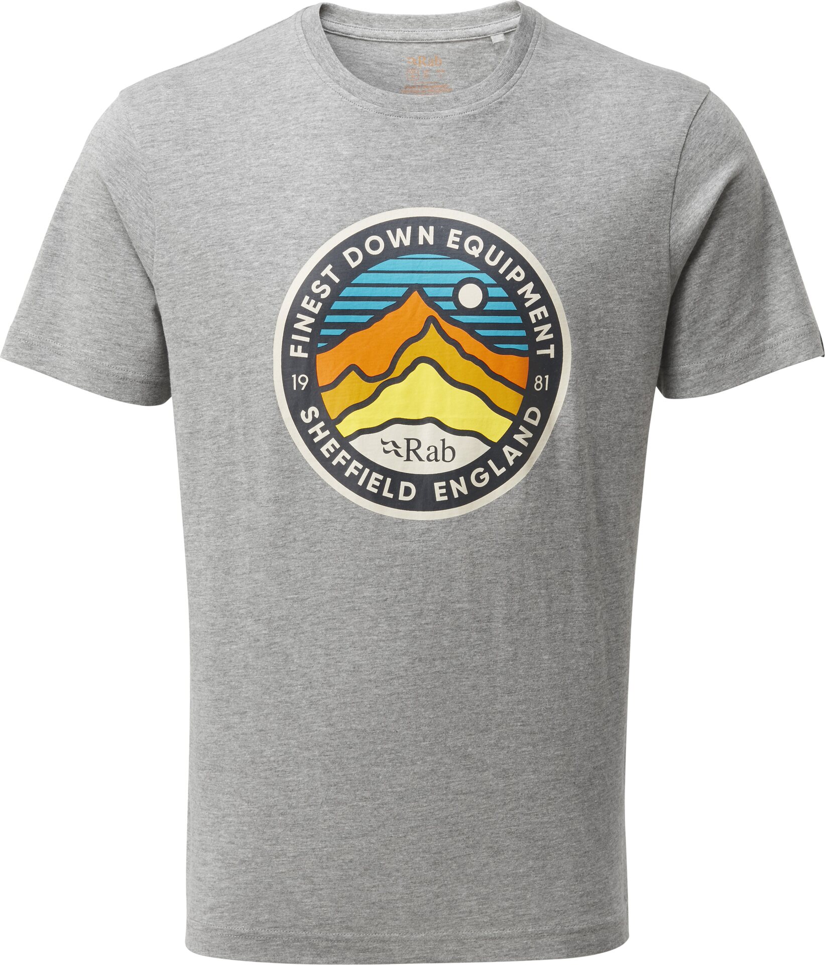 Rab Stance 3 Peaks SS Tee Grey Marl