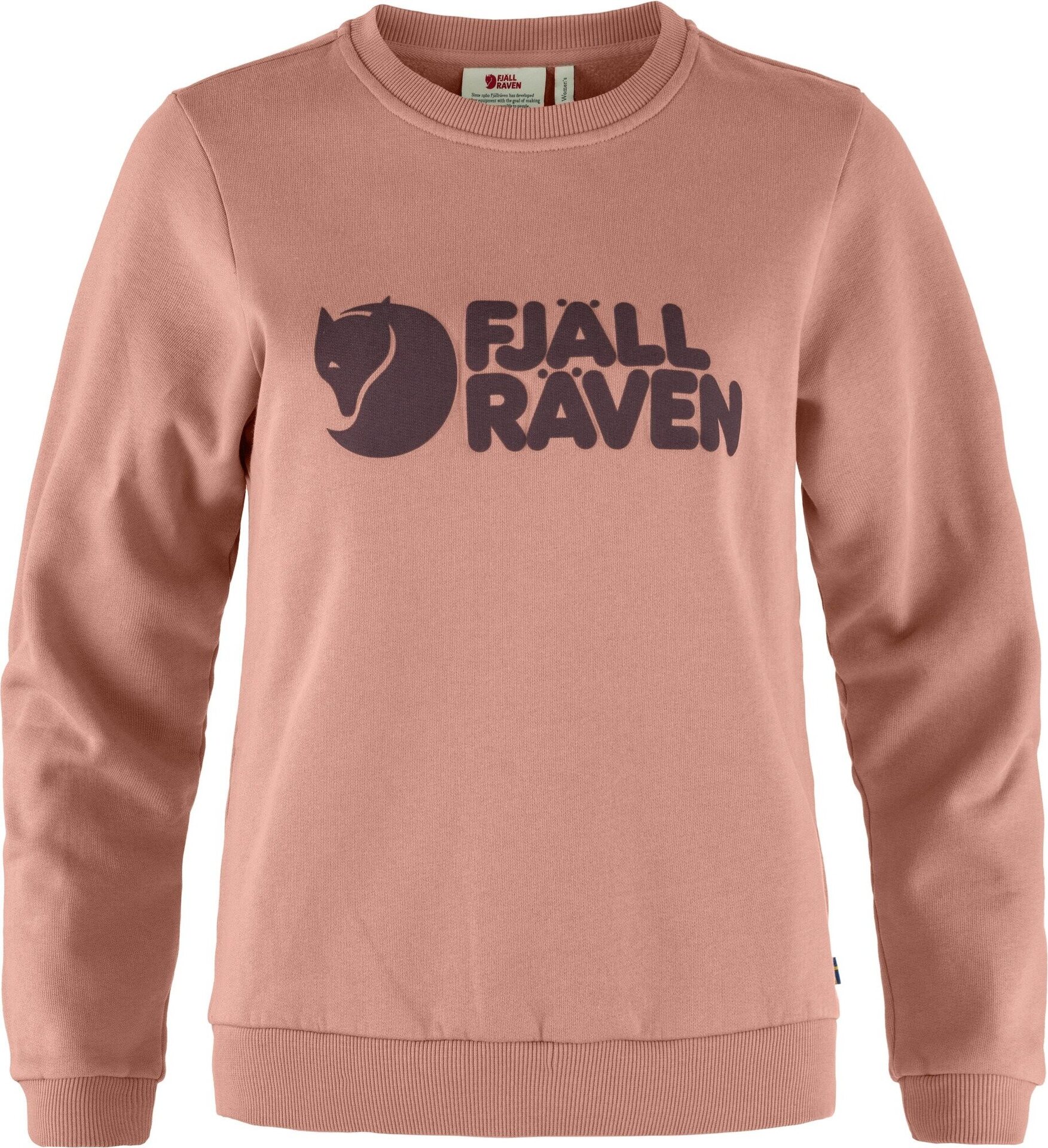Fjällräven Logo Sweater Womens Dusty Rose / Port (300-357)