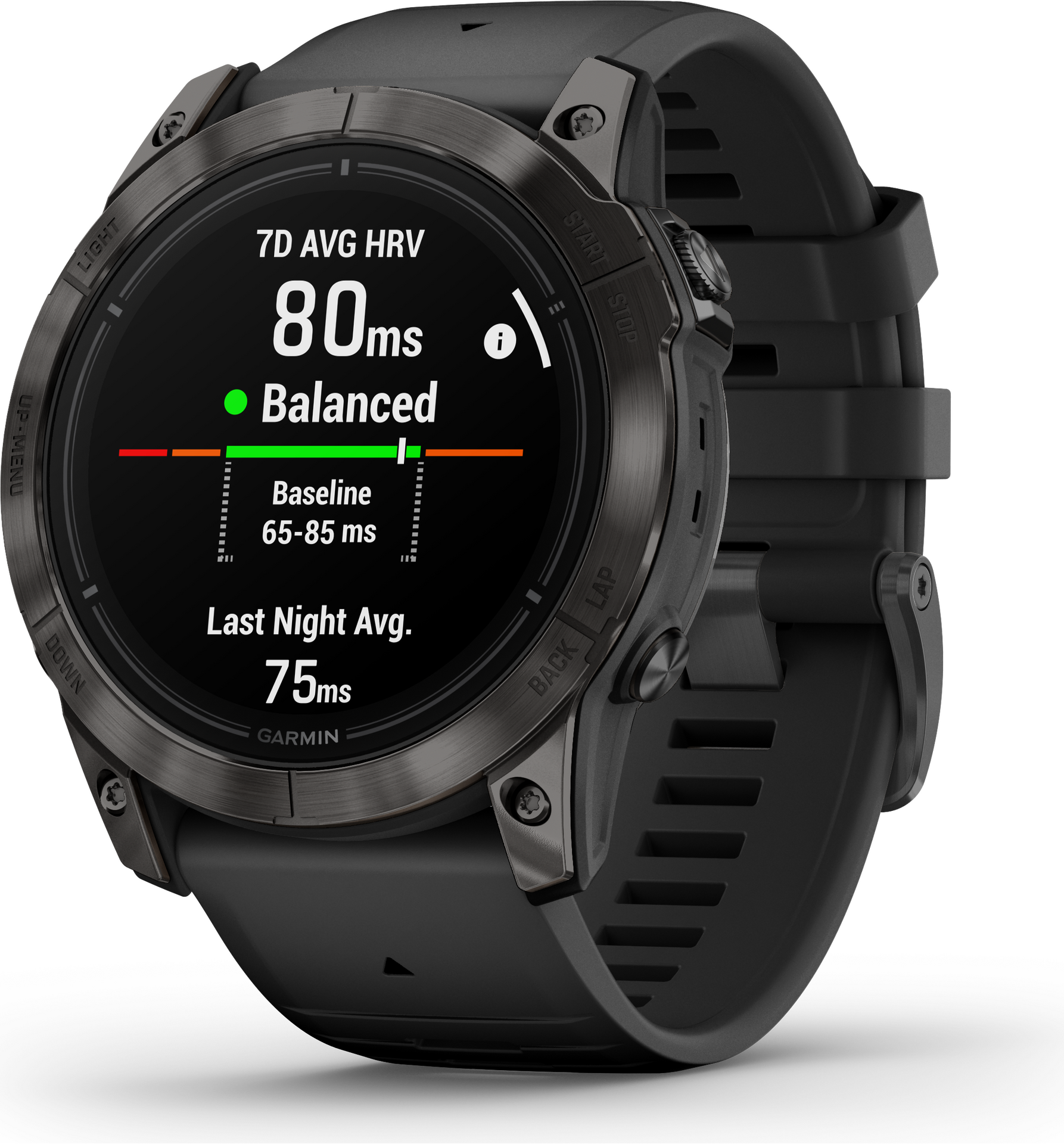Garmin - Carbon Gray DLC Ti / Black
