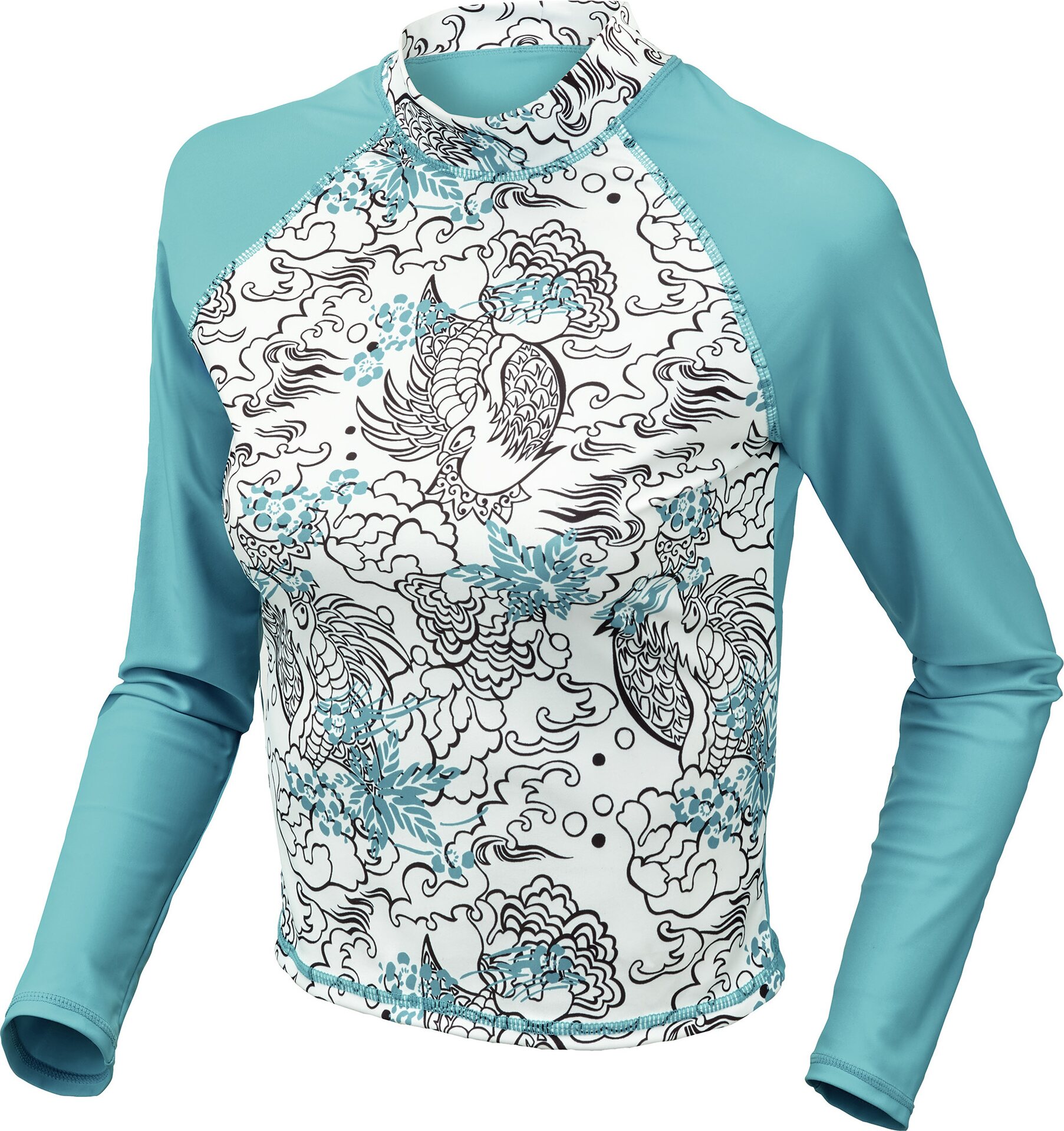 Beco Swim Shirt LS White/ Multi Coloured