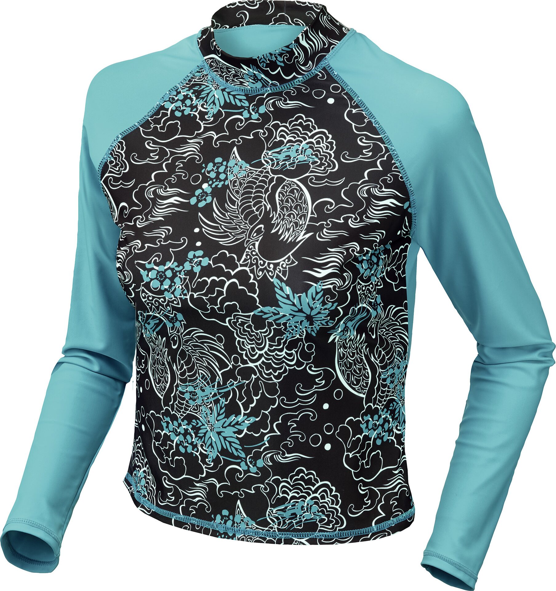 Beco Swim Shirt LS Black / Turquoise