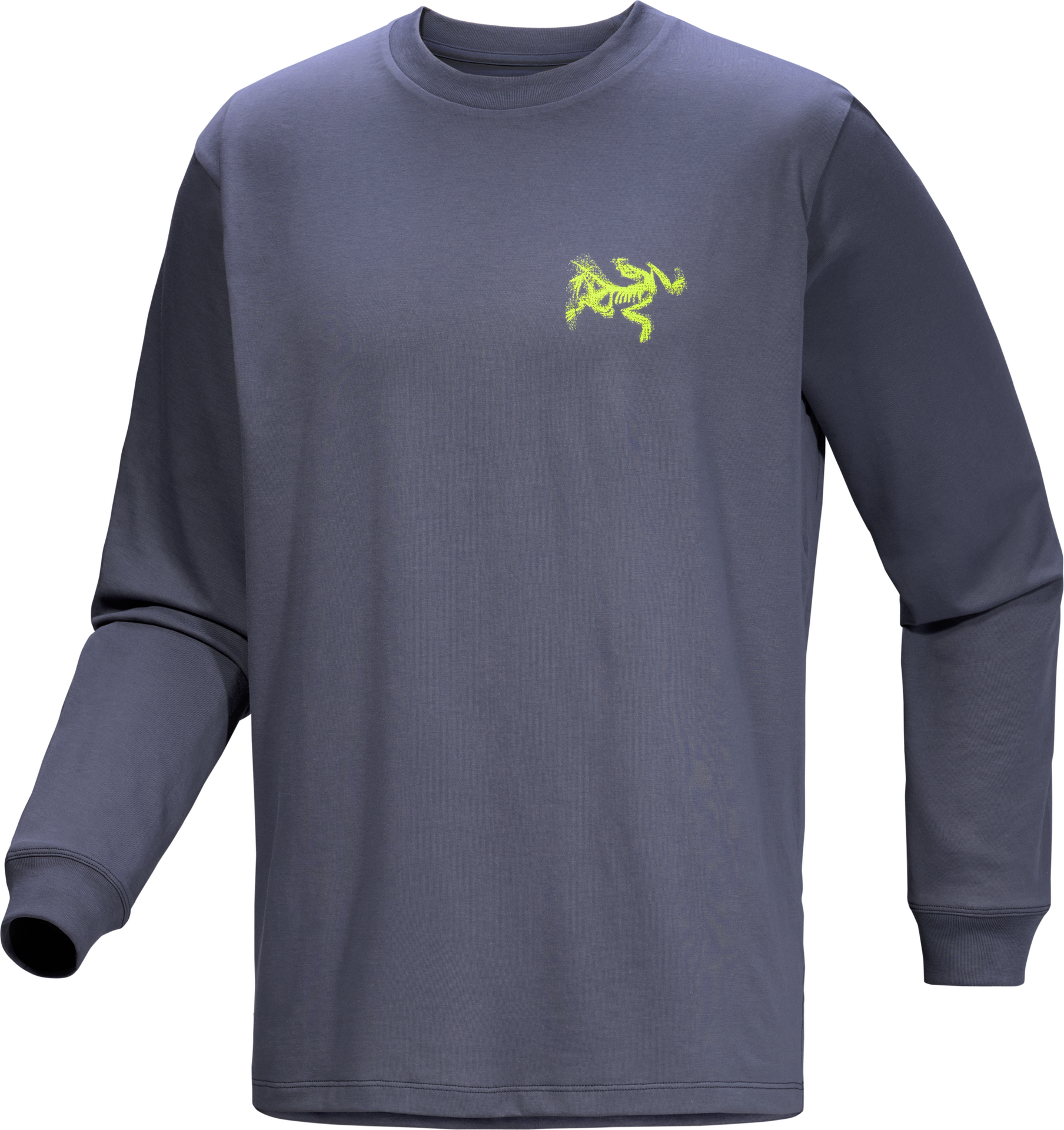Arc'teryx Kragg SL Cotton Bird Tile Long Sleeve Mens Dk Stratus / Euphoria