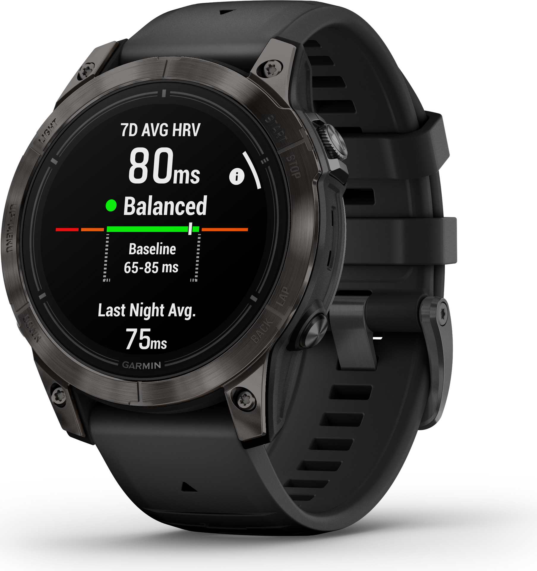Garmin - Carbon Gray DLC Ti / Black