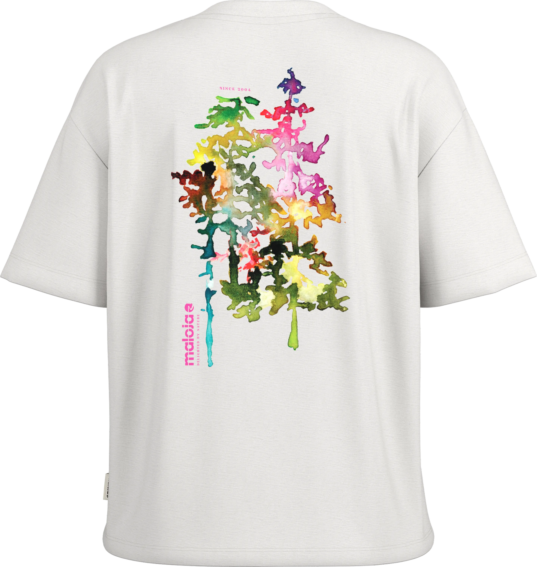 Maloja TswanaM. Organic Cotton Tee Womens Shaded White Forest