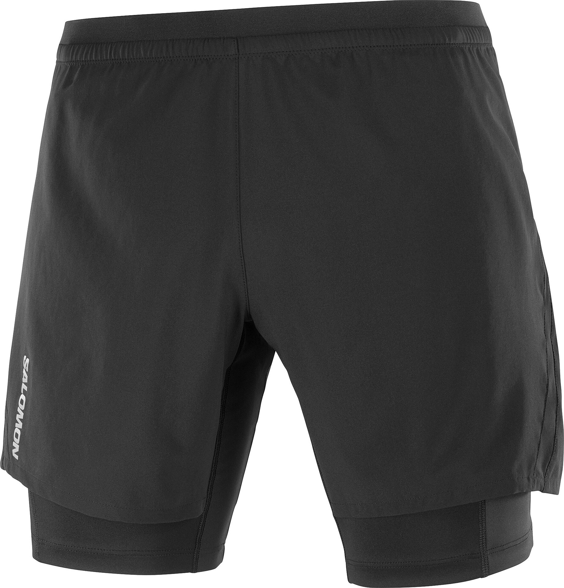 Salomon Cross Twinskin Shorts Mens Deep Black