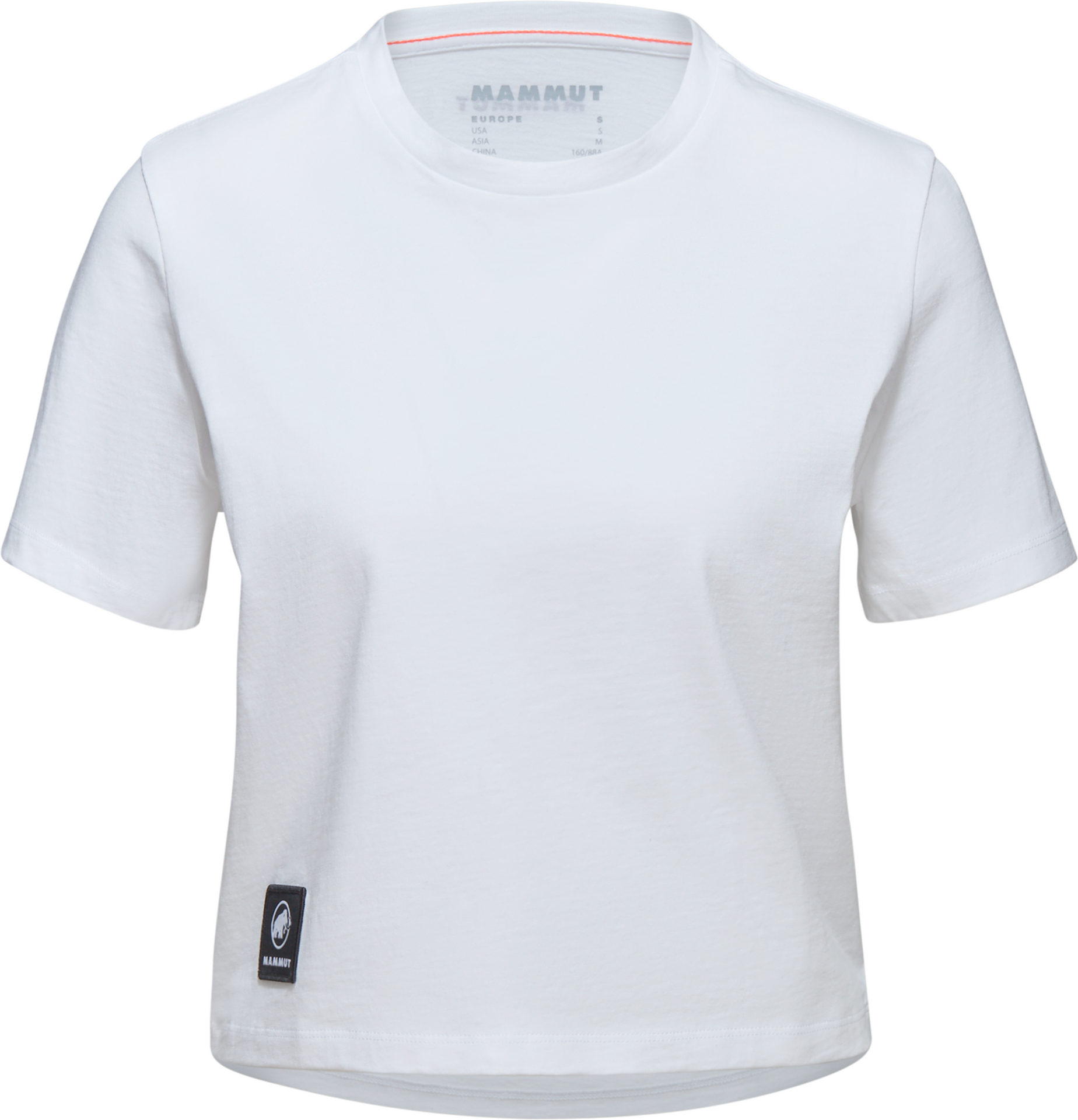 Mammut Massone T-Shirt Cropped Patch Women White