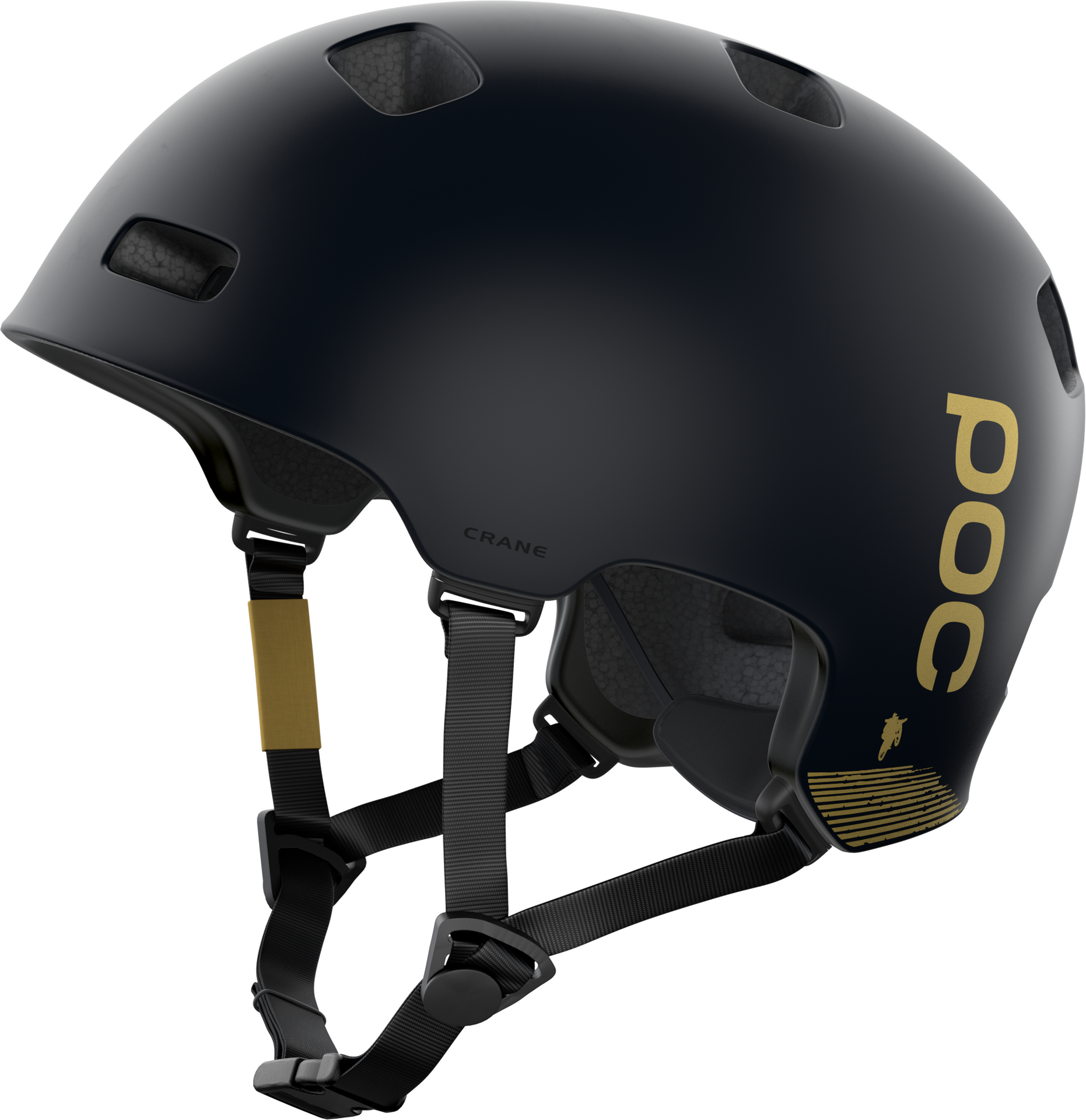 POC Crane Fabio Edition MIPS Uranium Black Matt / Gold