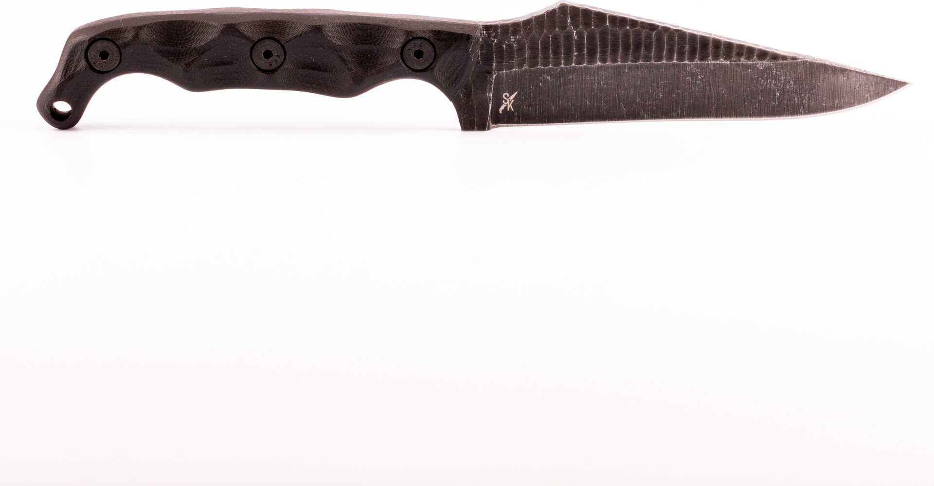 Stroup Knives TU2 - G10, Acid Etched Black