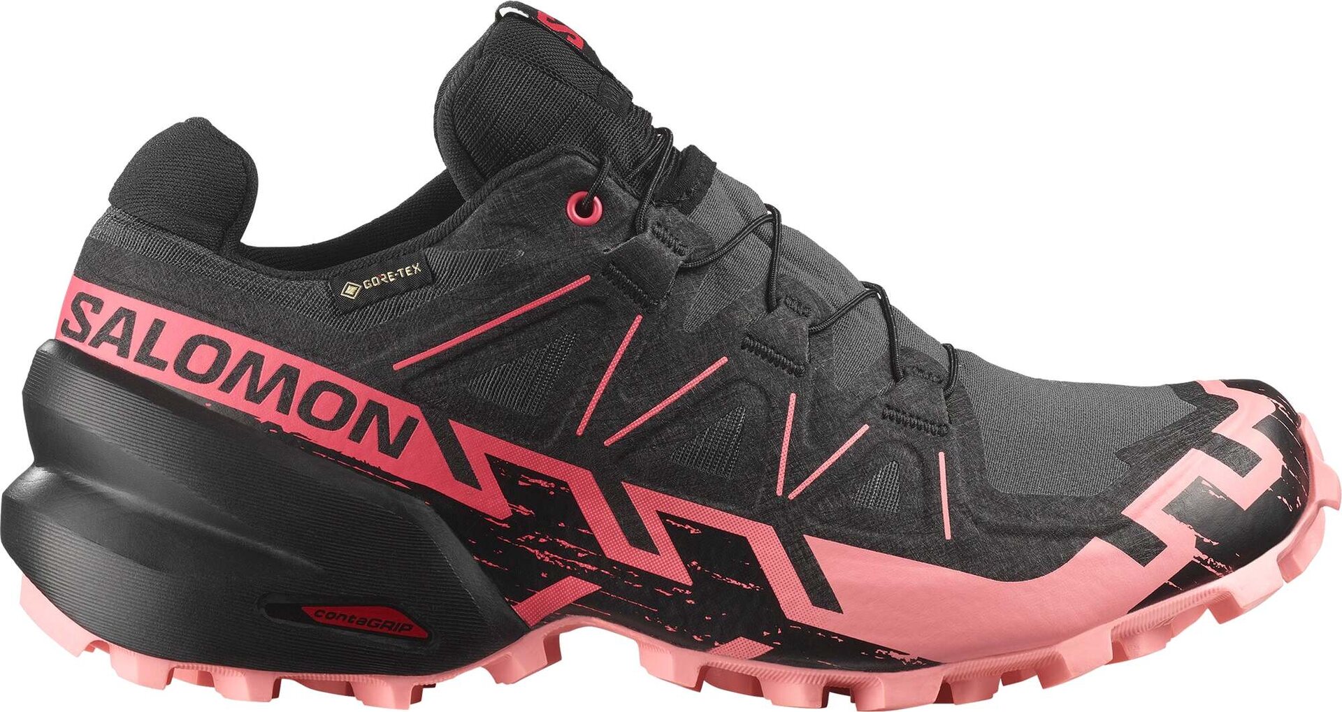 Salomon SpeedCross 6 GTX Womens Nine Iron / Black / Flamingo Pink