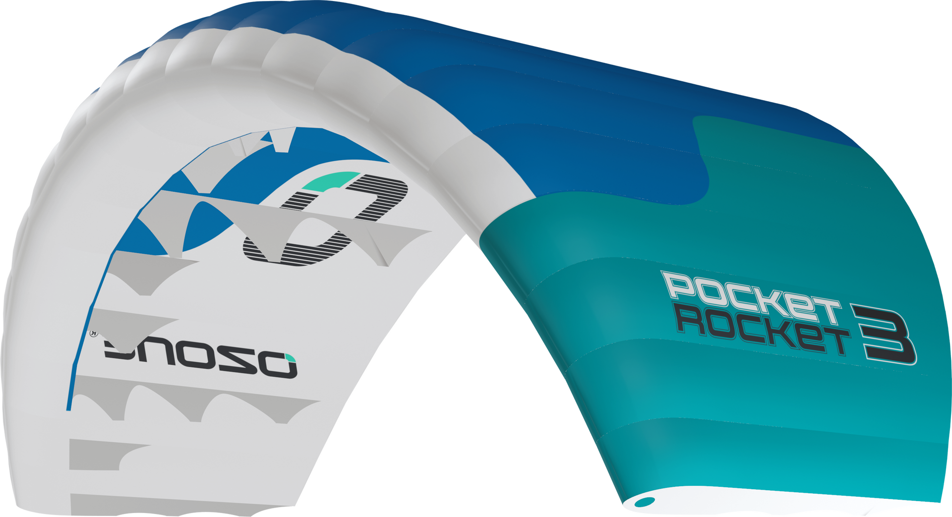 Ozone Pocket Rocket Parawing 3.6m² Marine Blue/Emerald/White